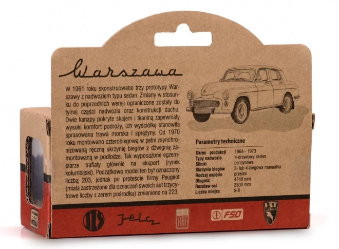 Warszawa 223 retro modellautó