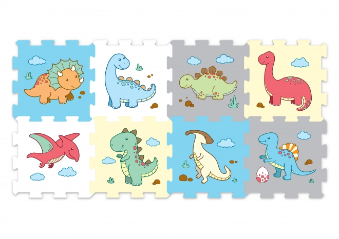 Színes habszivacs dinoszaurusz puzzle készlet