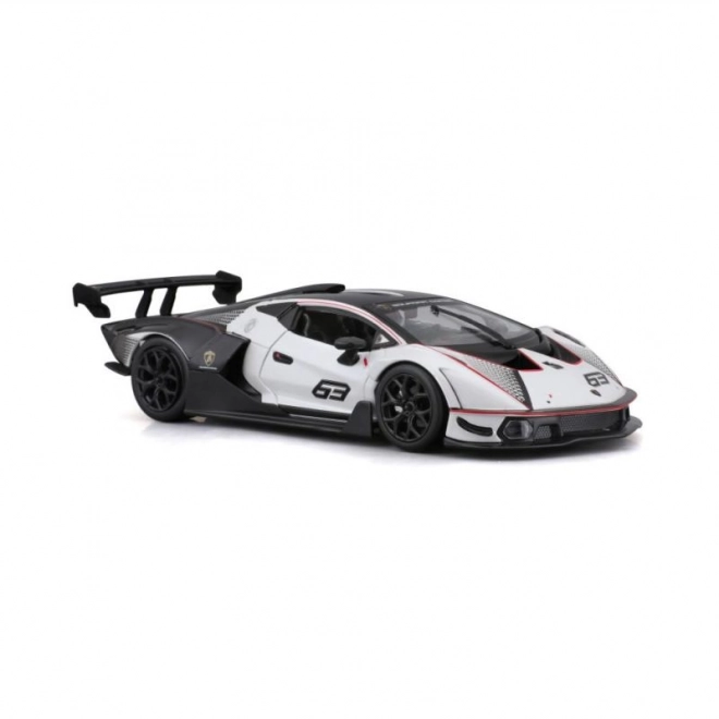 Verseny LAMBORGHINI Essenza SCV12 fehér modellautó 1:24