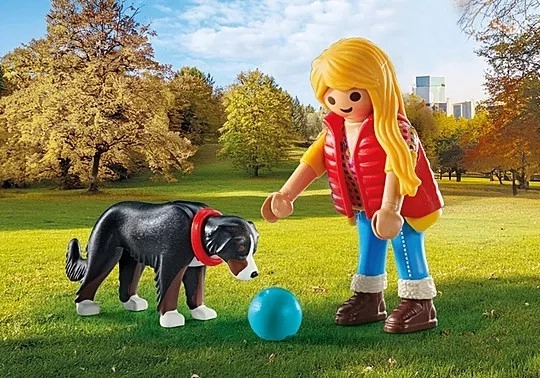 Lány és pásztorkutya PLAYMOBIL