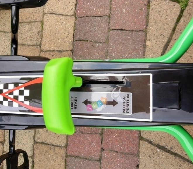 Pedálos levegős gokart + Felfújható gumik + Állítható ülés – Zöld