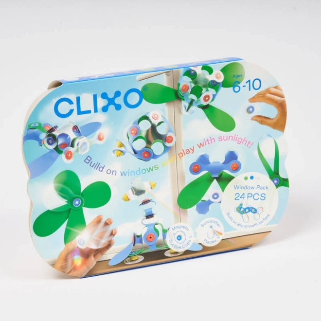 Clixo mágneses építőkészlet, 24 darab