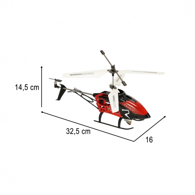 távirányítós helikopter XL piros