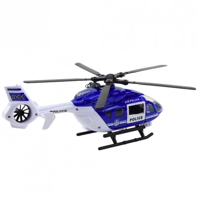 Rendőrségi helikopter fényekkel és hangokkal 1:14