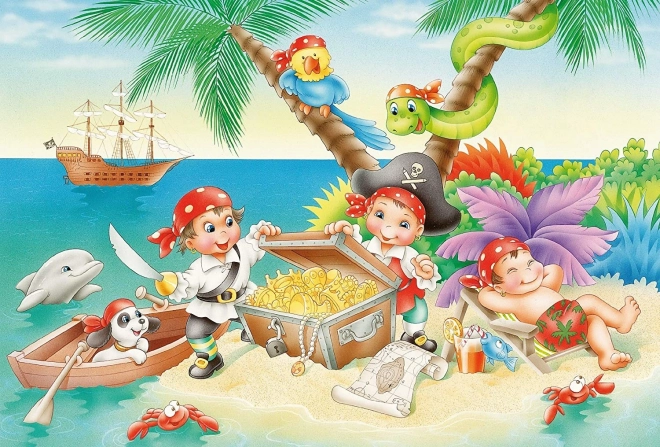 Piraták 3×48 darabos puzzle