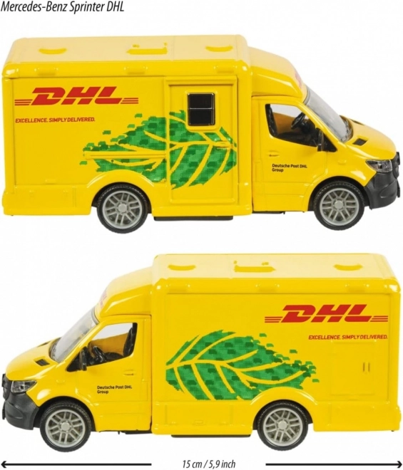 Majorette nagy Mercedes-Benz DHL autómodell