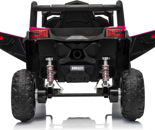 Gyermek elektromos autó Buggy Madman UTV-MX rózsaszín