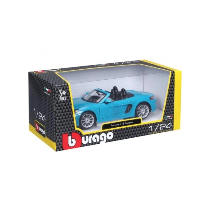 Porsche 718 Boxster modell autó 1:24 méretarányban - Bburago