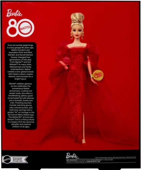 80. évfordulós Mattel gyűjtői Barbie Signature