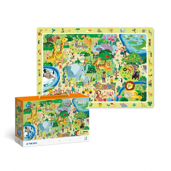 zoo állatos puzzle 80 darabos