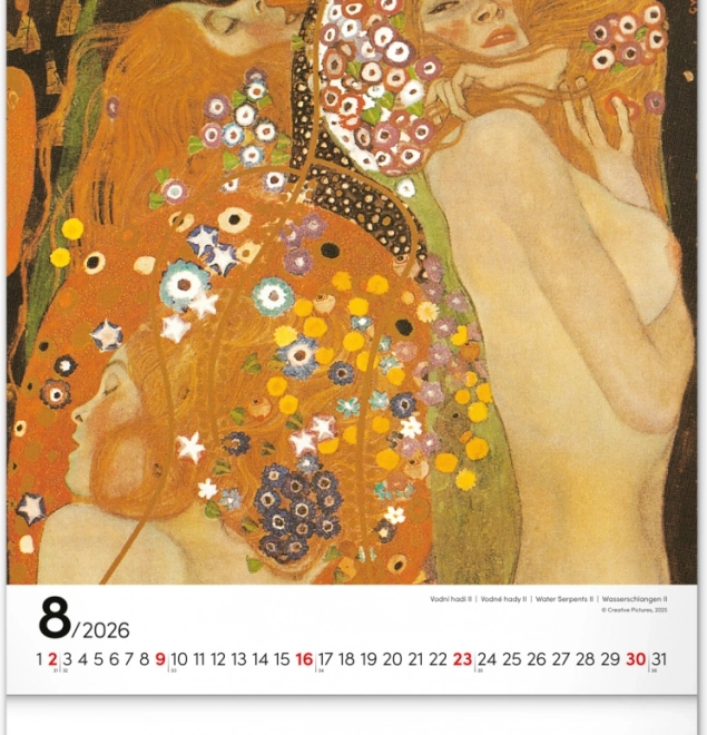 Falik naptár Gustav Klimt 2026