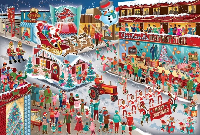 Puzzle Santova felvonulás 2000 darabot Cobble Hilltől