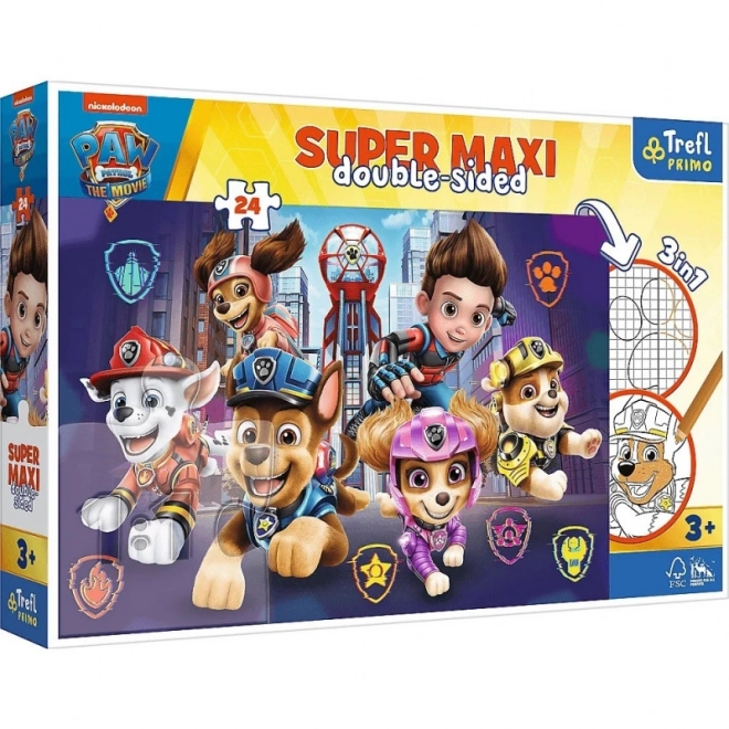 Paw Patrol új kihívás színező puzzle 24 darabos - TREFL