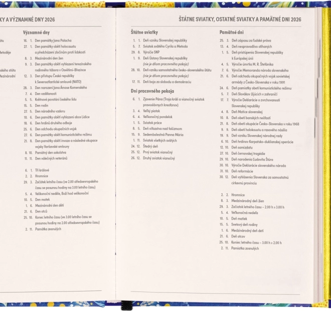 Heti mágneses naptár Citromok 2026