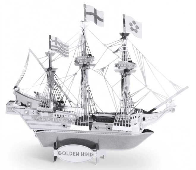 Metal Earth 3D puzzle Golden Hind hajó