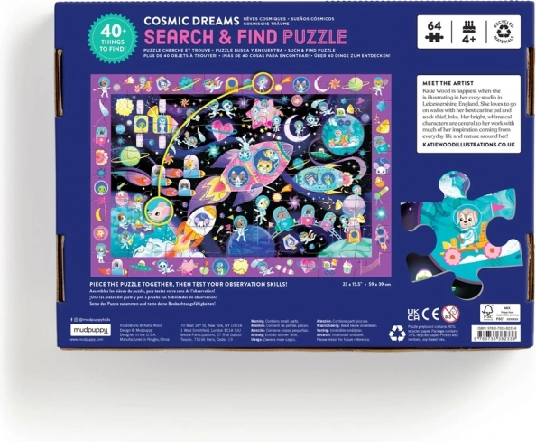 Puzzle Keresd és találd meg Űr álmok 64 darabos