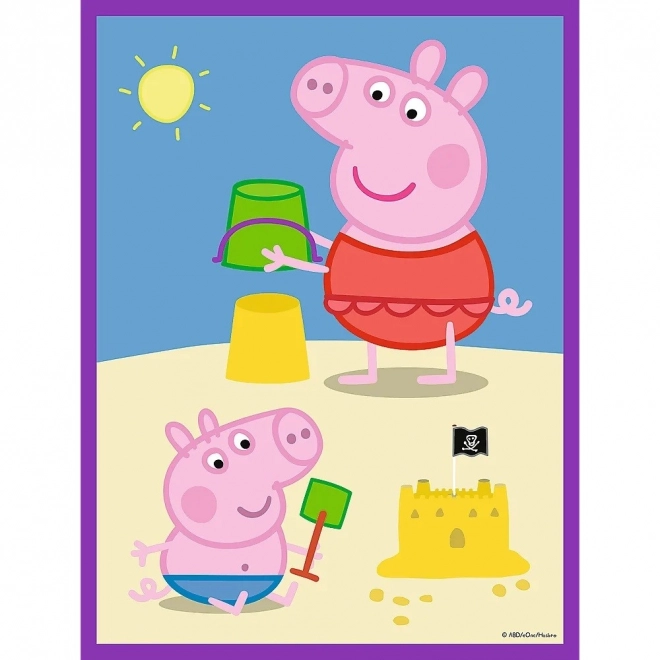 Kettős puzzle Peppa malac - Jó reggelt