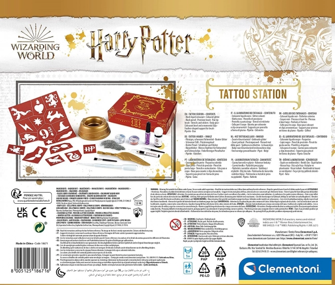 Harry Potter varázs tetoválások készlet
