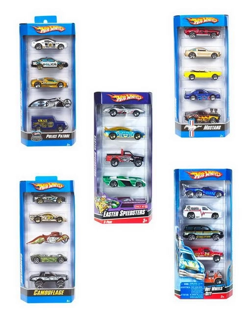 Hot Wheels járművek 5 darabos szett