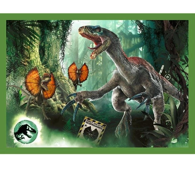 Jurassic World veszélyes dinoszauruszok 4 az 1-ben puzzle