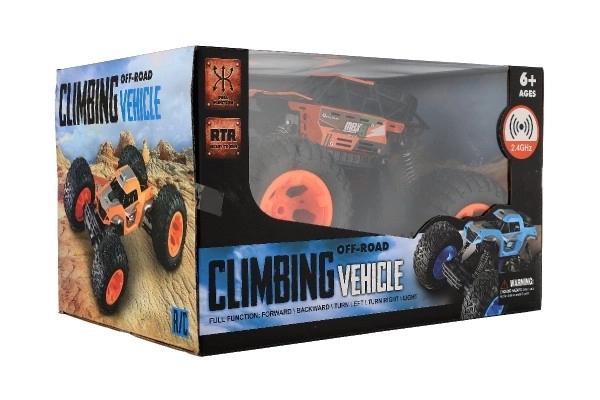 Autó RC Off-Road terepjáró 2,4GHz műanyag 32cm újratölthető csomag+akkumulátorok dobozban 38x23x26cm – Narancs