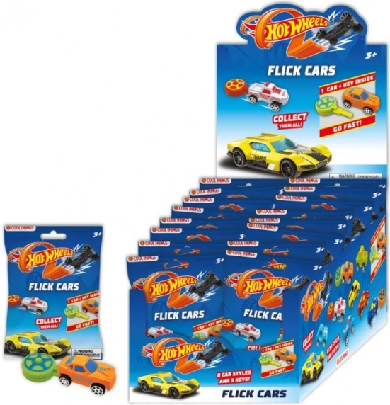 Hot Wheels Flick K-Cars – PVC kulccsal indítható autó