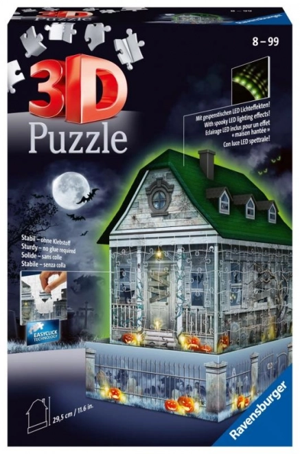 Ravensburger: 3D puzzle világító kísértetház 216 db