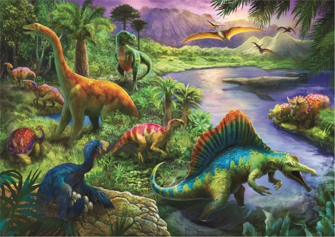 200 darabos dinoszaurusz puzzle