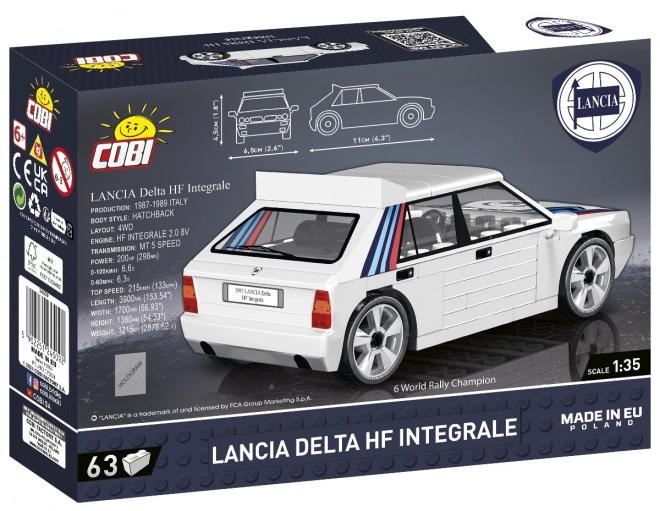 Lancia Delta HF Integrale építőszett 1:35 méretarány