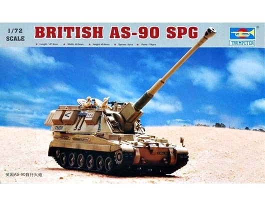 Brit AS-90 önjáró löveg makett