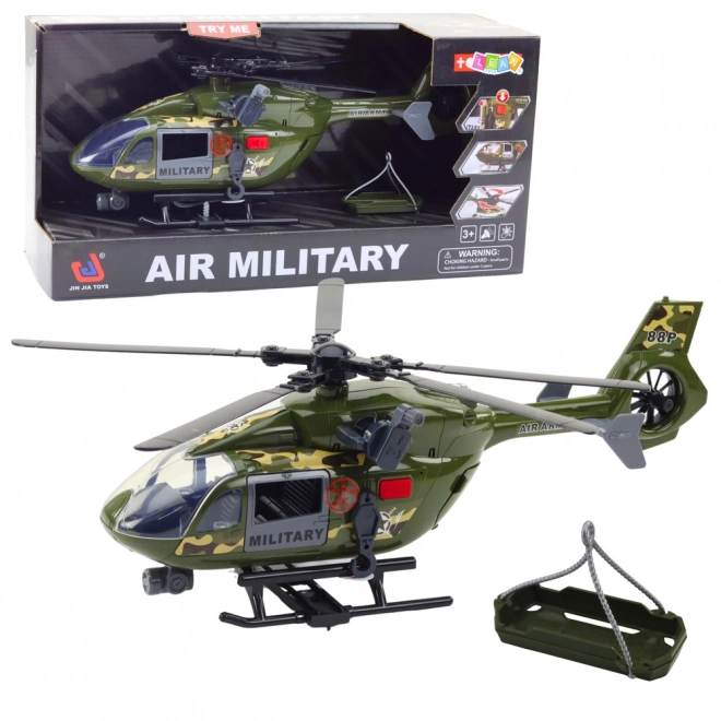 Katonai helikopter fényekkel és hangokkal 1:12
