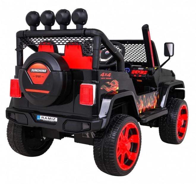 Terén jármű Raptor Drifter Flames + Távirányítás + Hajtás 4x4 + Tároló hely + Lassú indítás + MP3 LED