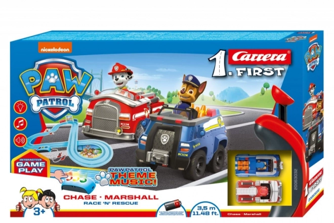 Carrera First autópálya PAW Patrol 3,5m játékautó