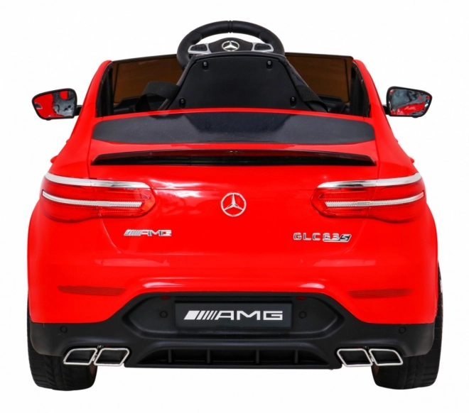 Mercedes Benz GLC63S gyerekeknek Piros + távvezérlés + 4x4 meghajtás + MP3 LED + EVA + lassú indítás