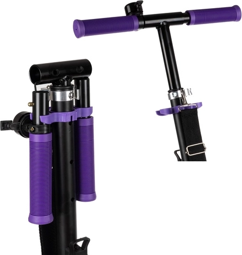 Összecsukható városi roller nagy kerekekkel (200 mm) gyerekeknek – lila
