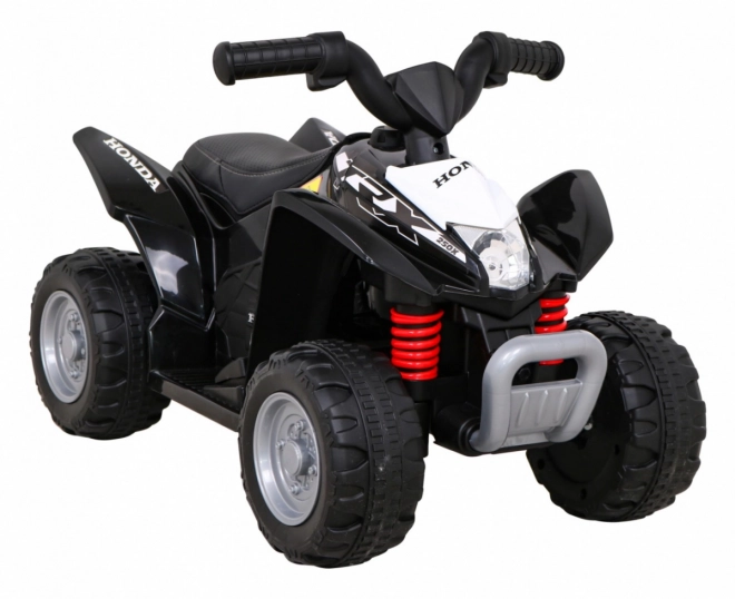 Elektromos Quad Honda 250X TRX Fekete LED világítással és Eko-bőr üléssel