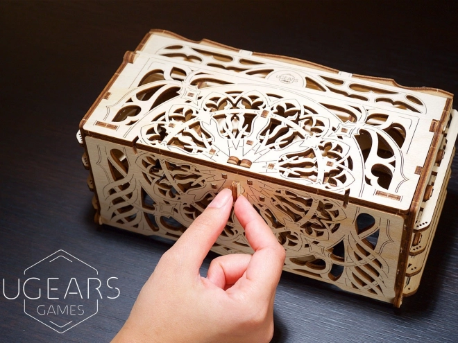 Ugears mechanikus kártyatartó 3D puzzle