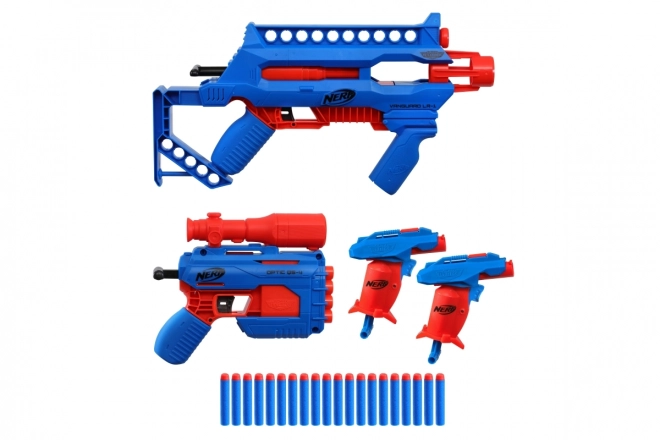 Nerf Alpha Strike blaster készlet 4 db és lövedékekkel