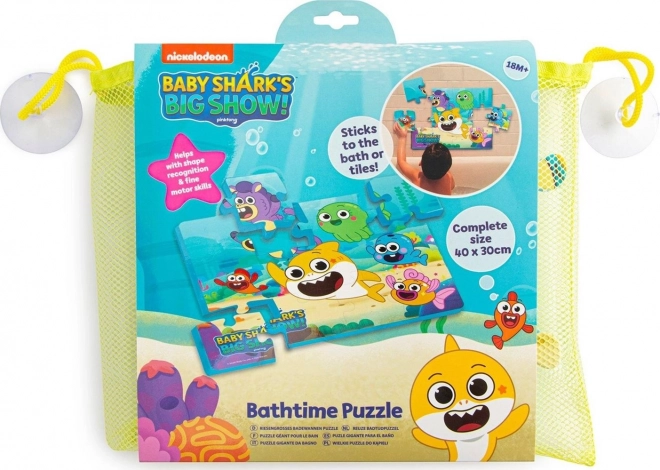 Fürdőkádas puzzle játék Baby Shark mintával