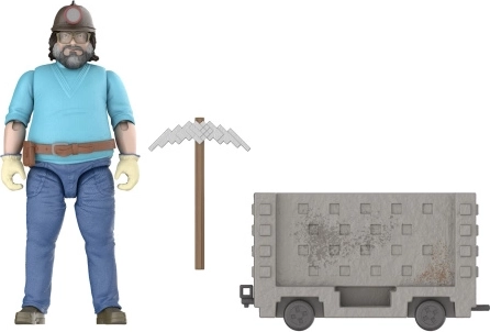 Minecraft filmes Steve bányakocsival – akciófigura bányakocsival