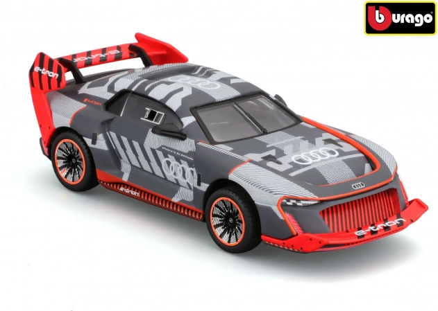 BBURAGO 1:43 Audi S1 e-tron quattro versenyautó fém modell