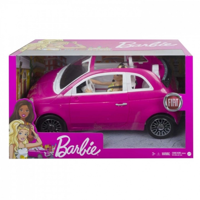 Barbie és Fiat 500 kabrió