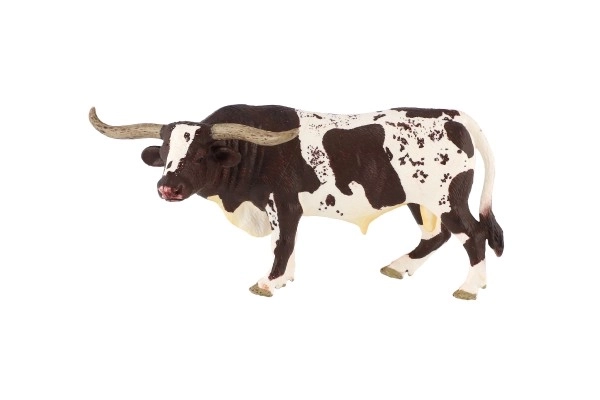 Texas longhorn műanyag bika 15 cm