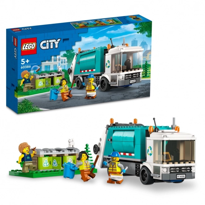 lego city újrahasznosító teherautó készlet