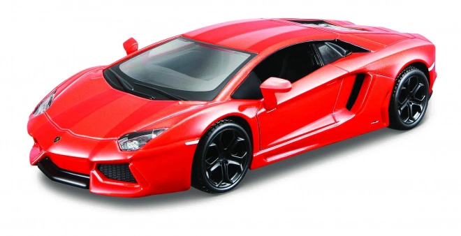 Lamborghini Aventador Coupe narancssárga modellautó