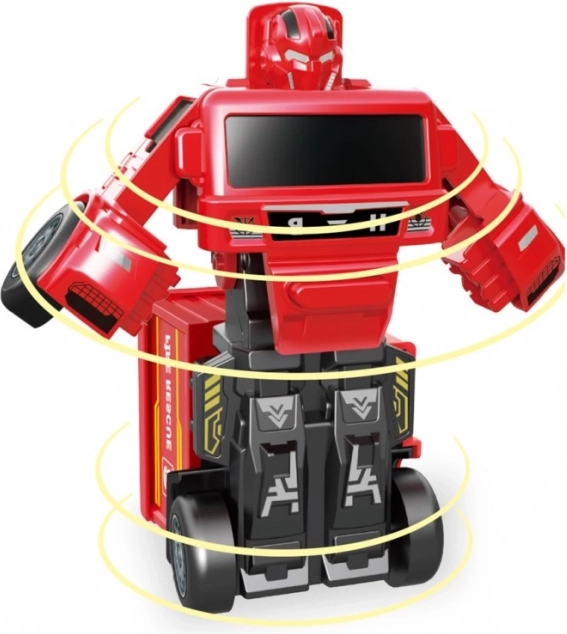 Robotikus tűzoltó autó lendkerekes