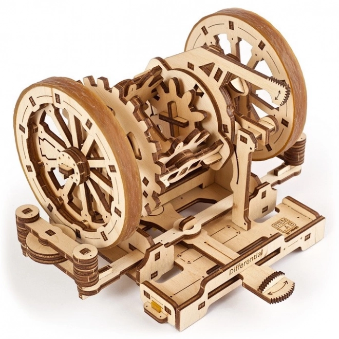 Ugears 3D fa mechanikus puzzle STEM oktatási differenciálmű