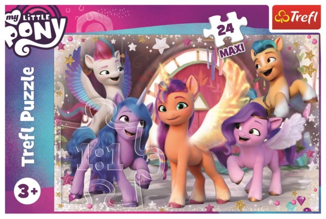 My Little Pony vidám pónik maxi puzzle (24 darab)