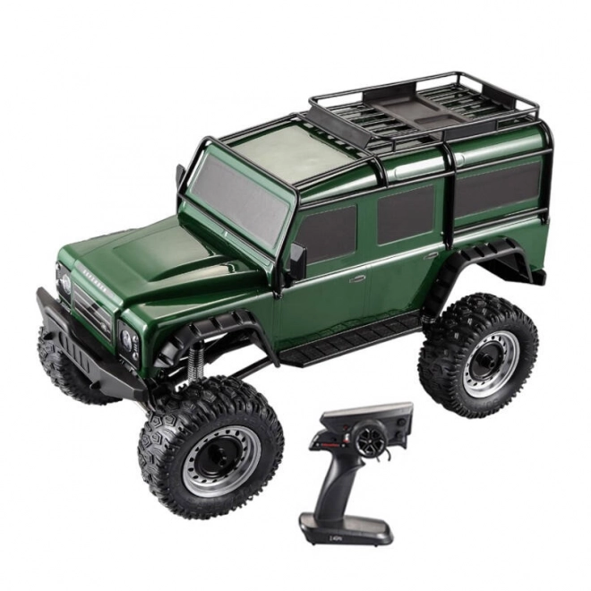 Távirányítós Land Rover Defender 1:8 RC autó zöld