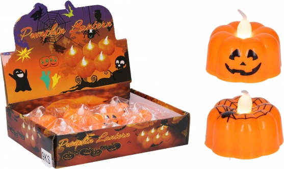 világító halloween tök 4,8 × 4,8 × 4,3 cm